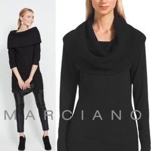 Marciano Cowled Sweater Minidress / Tunic XS Rayon
